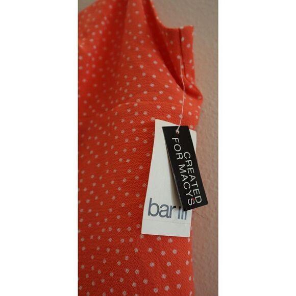 Bar III 10835396 Womens Sz S Coral Fusion Polka Dot O-Ring Cutout Mini Dress $99 - Picture 5 of 10